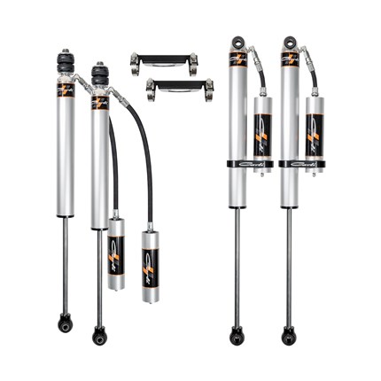 Carli-Spec 2.0" RR 2.5" Lift Front & Rear Shock Pkg With Res Mounts - 05-24 Ford F250/350 4X4