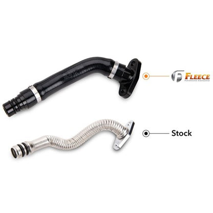 Fleece Turbo Drain Tube Kit for VGT Turbochargers - 07.5-18 Dodge Cummins 6.7L